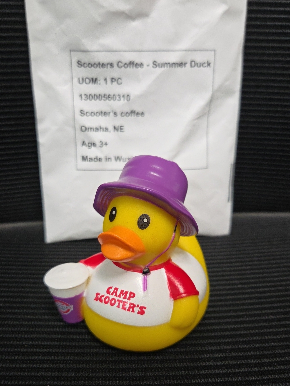 Scooter's Summer Camp Rubber Duck